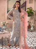 Freesia by Maryum N Maria Embroidered Net 3 Pc Suit FE-07 Mused Lit - FaisalFabrics.pk