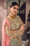 Freesia by Maryum N Maria Embroidered Net Unstitched 3 Pc Suit FE-09 MUSHK MILE - FaisalFabrics.pk
