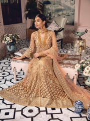 Freesia by Maryum N Maria Embroidered Net Unstitched 3 Pc Suit FE-10 Gladiolus - FaisalFabrics.pk