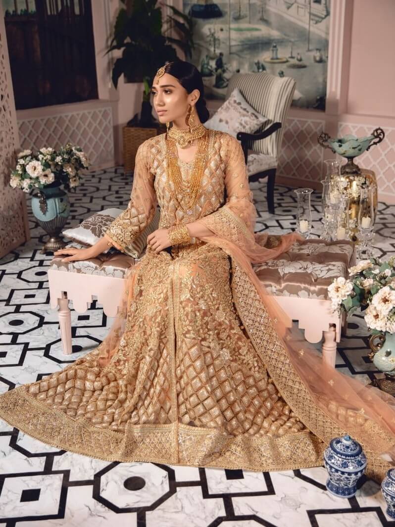 Freesia by Maryum N Maria Embroidered Net Unstitched 3 Pc Suit FE-10 Gladiolus - FaisalFabrics.pk
