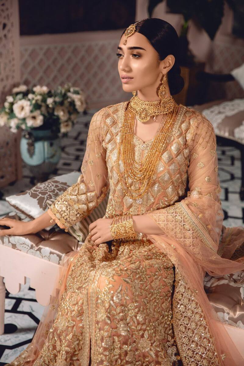 Freesia by Maryum N Maria Embroidered Net Unstitched 3 Pc Suit FE-10 Gladiolus - FaisalFabrics.pk