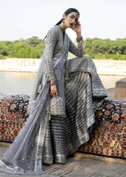 Paar by Hussain Rehar Festive Unstitched 3Pc Organza Suit - Mashal