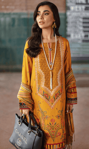 Rang Rasiya Safarnama Embroidered Linen Unstitched 3Pc D-08 Mashal