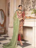 MASHQ Formal Collection Embroidered Chiffon 3Pc Suit MY-04 SHADMAAN