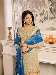 MASHQ Formal Collection Embroidered Chiffon 3Pc Suit MY-08 SHABAAB - FaisalFabrics.pk