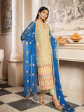 MASHQ Formal Collection Embroidered Chiffon 3Pc Suit MY-08 SHABAAB