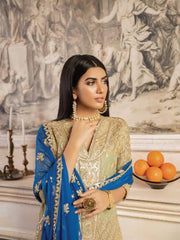 MASHQ Formal Collection Embroidered Chiffon 3Pc Suit MY-08 SHABAAB - FaisalFabrics.pk