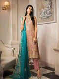 MASHQ Formal Collection Embroidered Chiffon 3Pc Suit MY-09 PURWA