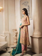 MASHQ Formal Collection Embroidered Chiffon 3Pc Suit MY-09 PURWA - FaisalFabrics.pk