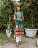 DAUD ABBAS Noor Rani Embroidered Lawn 3Pc Suit DA-1006 Maya