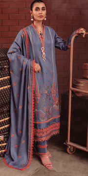 Rang Rasiya Safarnama Embroidered Linen Unstitched 3Pc D-11 Maya