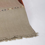 Dynasty Lux Herringbone Men's Blended Wool Shawl - Mid Brown