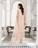 HemStitch Luxury Festive Unstitched Embroidered Net 3Pc Suit - Miral