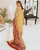 Maryum N Maria Freesia Premium Embroidered Chiffon 3Pc Suit FG-09 Criss and Cross - FaisalFabrics.pk