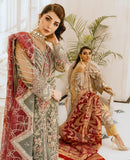 Maryum N Maria Freesia Premium Embroidered Chiffon 3Pc Suit FG-08 Greetille - FaisalFabrics.pk