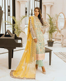 Maryum N Maria Freesia Premium Embroidered Chiffon 3Pc Suit FG-10 Light Water - FaisalFabrics.pk