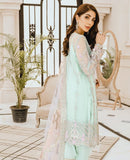 Maryum N Maria Freesia Premium Embroidered Chiffon 3Pc Suit FG-03 Sky Romance - FaisalFabrics.pk