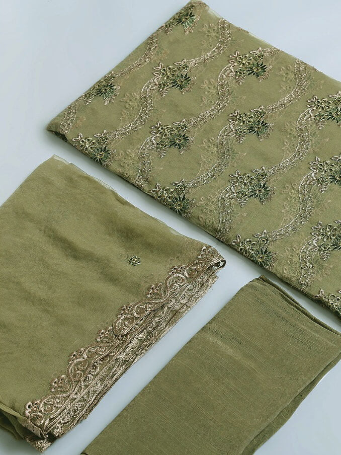 MOHAR Embroidered Chiffon Collection 2021 3pc Suit D-51E - FaisalFabrics.pk