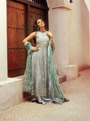 Mushq Trousseau DE LUXE Embroidered Wedding Chiffon 3Pc Suit MTL20-6 - FaisalFabrics.pk