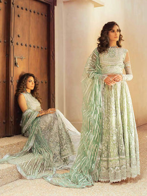 Mushq Trousseau DE LUXE Embroidered Wedding Chiffon 3Pc Suit MTL20-6 - FaisalFabrics.pk