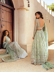 Mushq Trousseau DE LUXE Embroidered Wedding Chiffon 3Pc Suit MTL20-6 - FaisalFabrics.pk
