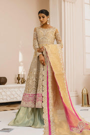 MASHQ Premium Embroidery Wedding Collection 3pc Suit Mustle & Look MX-09 - FaisalFabrics.pk