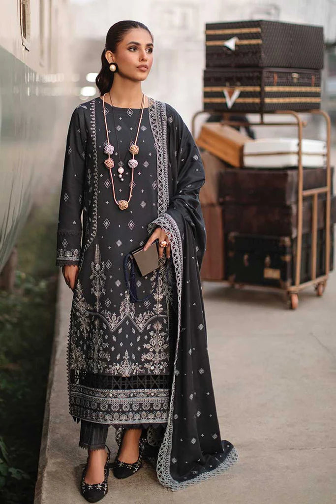 Rang Rasiya Safarnama Embroidered Linen Unstitched 3Pc D-12 Naaz