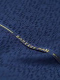 Bareeze Man Jacquard Unstitched Fabric for Summer - Navy Blue
