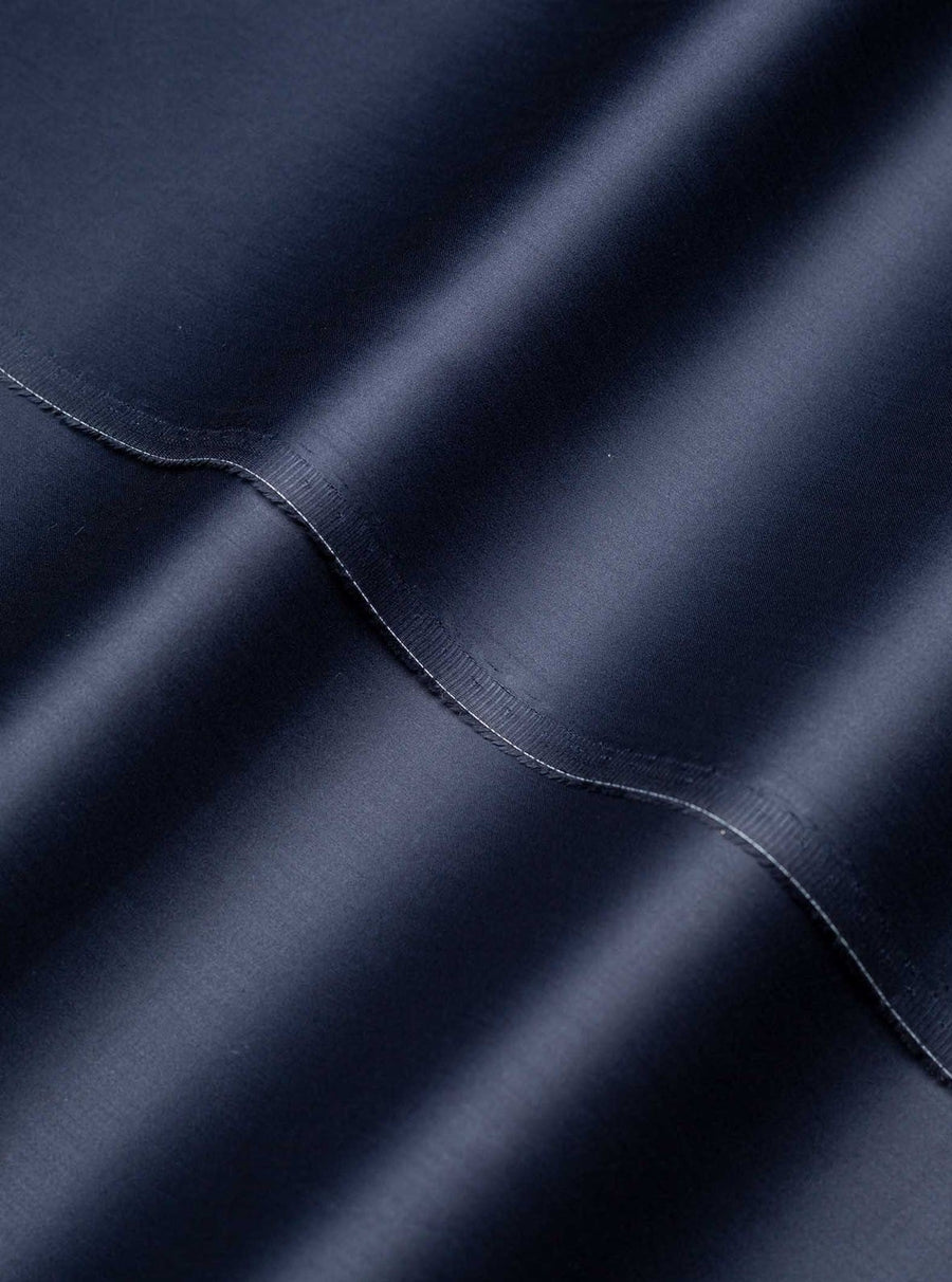 Bareeze Man Supima Cotton Unstitched Fabric for Summer - Navy Blue