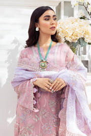 Nureh Elanora Luxury Chiffon Unstitched 3Pc Suit NEL-01 ROSE GIRL