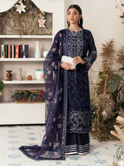NUREH Elanora Unstitched Embroidered Luxury Chiffon 3Pc Suit NEL-15