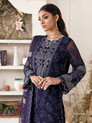 NUREH Elanora Unstitched Embroidered Luxury Chiffon 3Pc Suit NEL-15