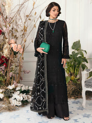 NUREH Elanora Unstitched Embroidered Luxury Chiffon 3Pc Suit NEL-17