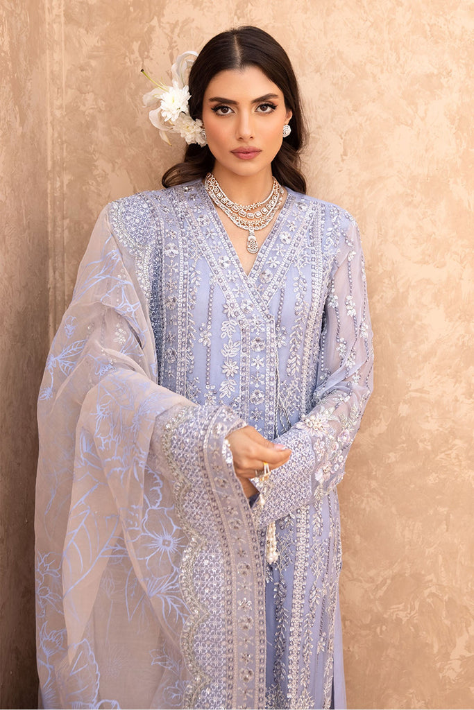 Elanora by Nureh Embroidered Chiffon Suits Unstitched 4 Piece NU24EL NEL-47 - Formals Collection