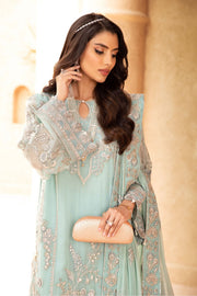 NUREH Elanora Unstitched Embroidered Luxury Chiffon 3Piece Suit NEL-24