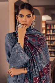 NUREH Exclusive Embroidered Leather Peach Unstitched 3Pc Suit NEP-05