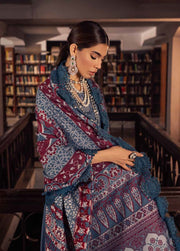 NUREH Exclusive Embroidered Leather Peach Unstitched 3Pc Suit NEP-05