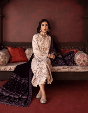 NUREH Exclusive Winter Unstitched Embroidered Leather Peach 3Pc NEP-18