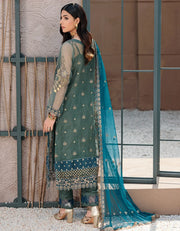 Nafasat by Emaan Adeel Embroidered Organza Unstitched 3Pc Suit NF-01