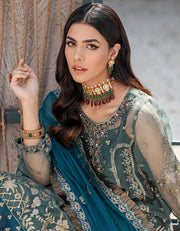 Nafasat by Emaan Adeel Embroidered Organza Unstitched 3Pc Suit NF-01