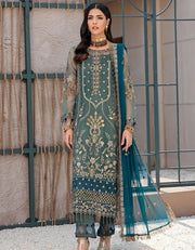 Nafasat by Emaan Adeel Embroidered Organza Unstitched 3Pc Suit NF-01