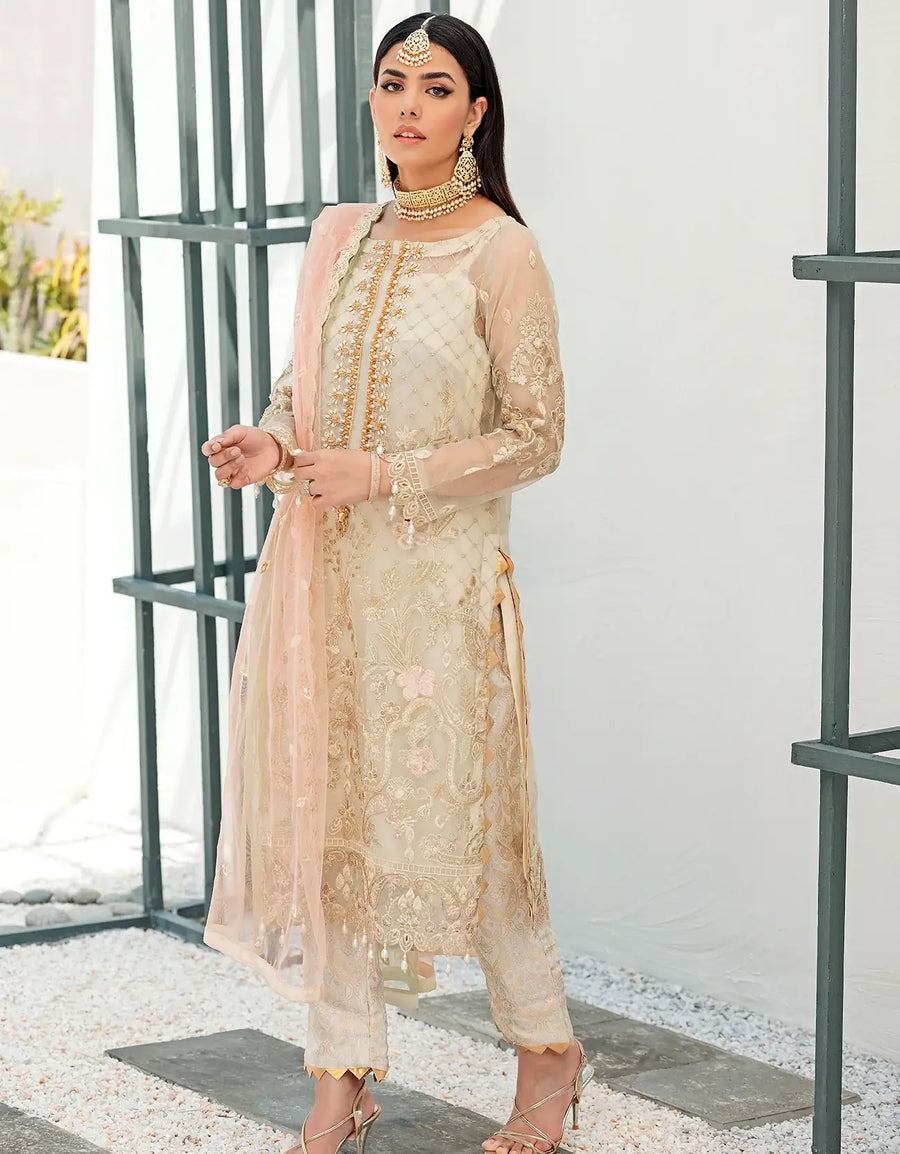 Nafasat by Emaan Adeel Embroidered Organza Unstitched 3Pc Suit NF-04
