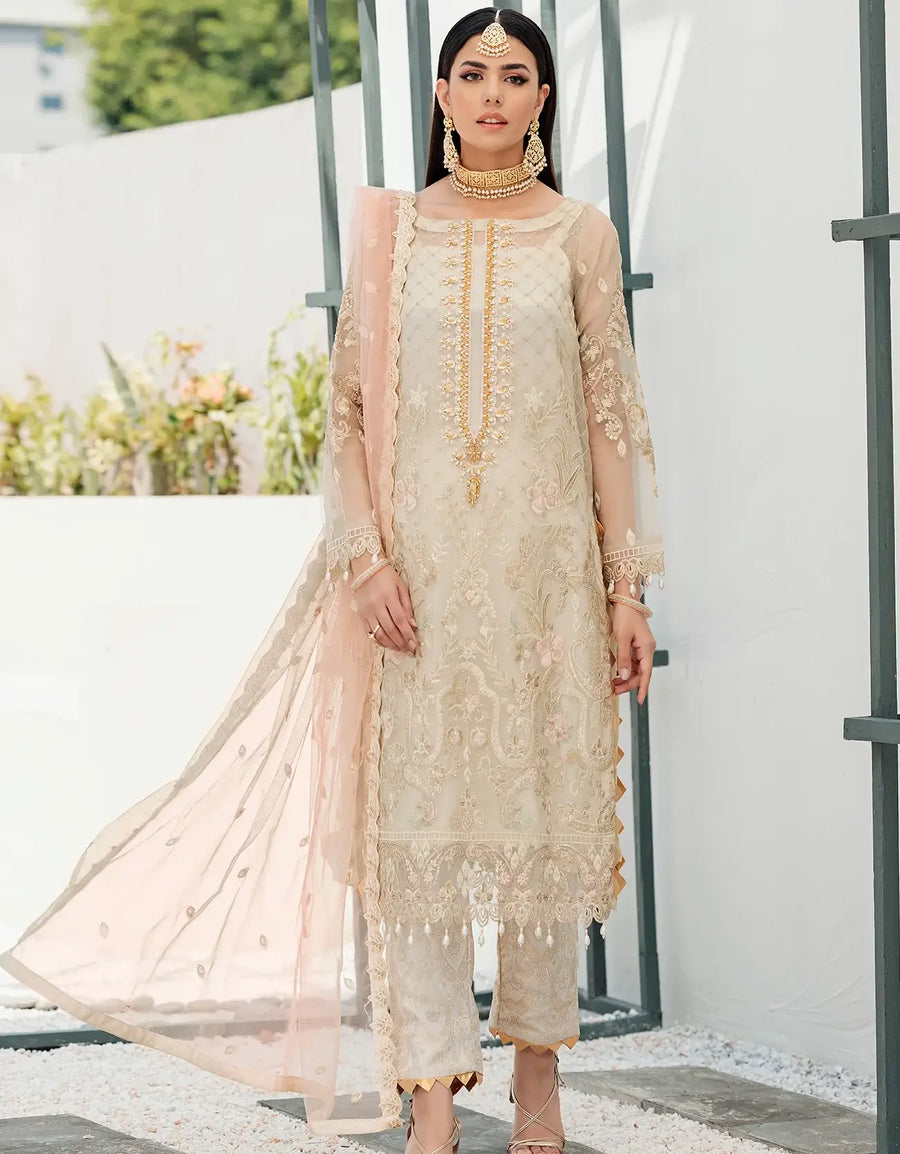 Nafasat by Emaan Adeel Embroidered Organza Unstitched 3Pc Suit NF-04