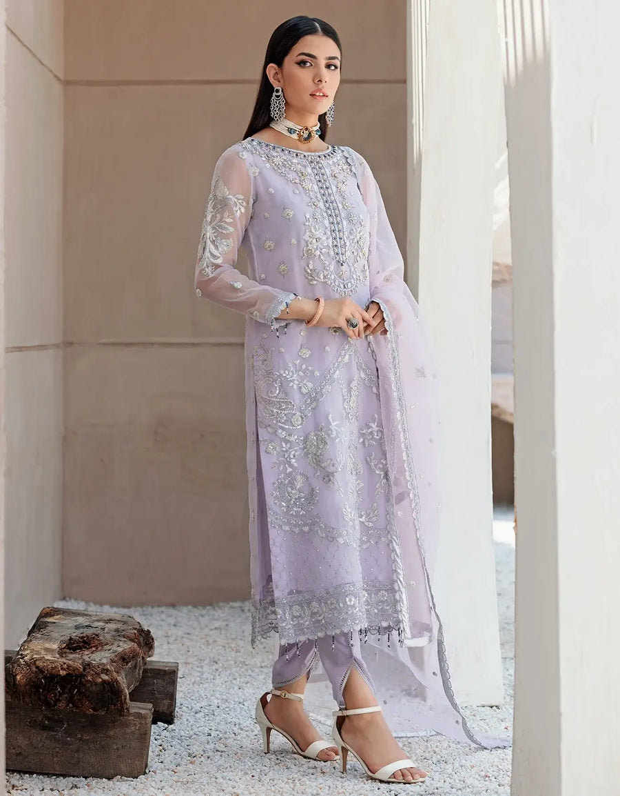Nafasat by Emaan Adeel Embroidered Organza Unstitched 3Pc Suit NF-05