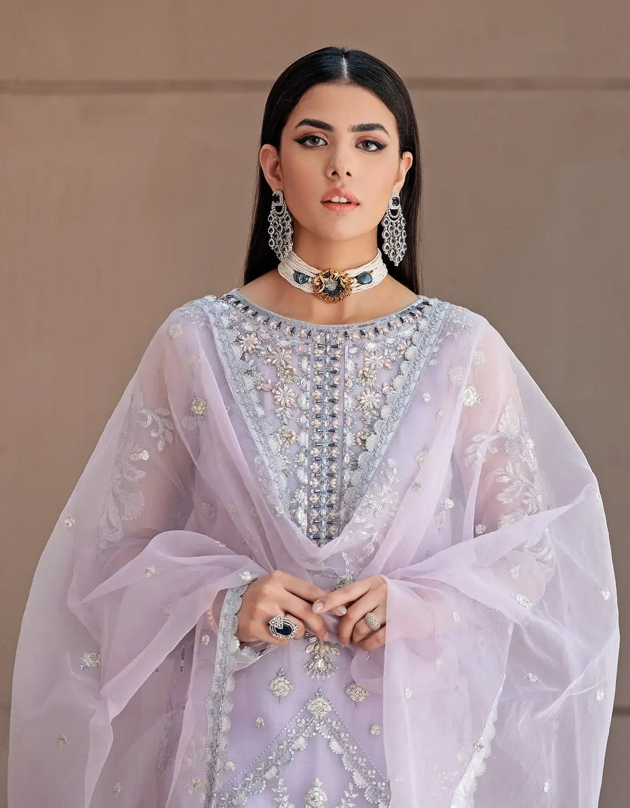 Nafasat by Emaan Adeel Embroidered Organza Unstitched 3Pc Suit NF-05