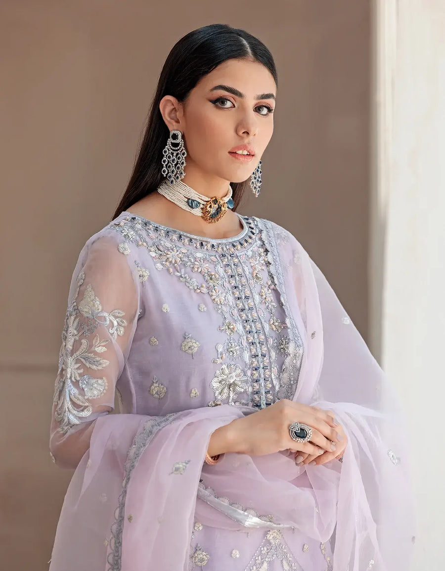 Nafasat by Emaan Adeel Embroidered Organza Unstitched 3Pc Suit NF-05
