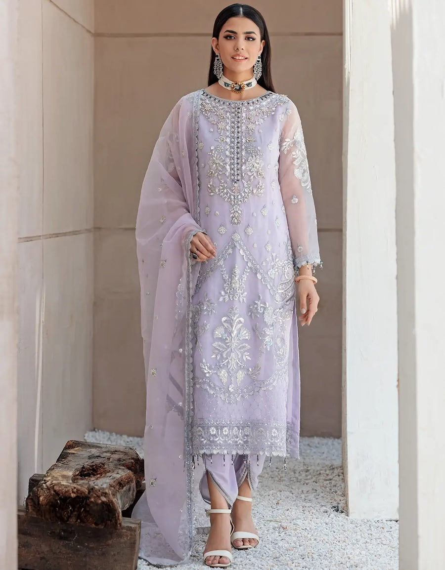 Nafasat by Emaan Adeel Embroidered Organza Unstitched 3Pc Suit NF-05