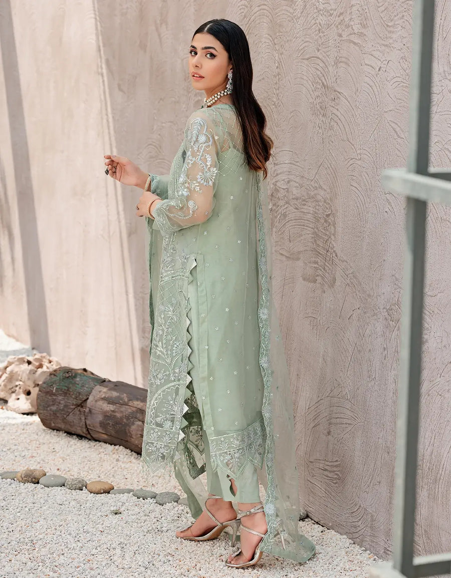 Nafasat by Emaan Adeel Embroidered Organza Unstitched 3Pc Suit NF-07
