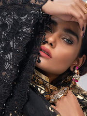 Akbar Aslam Luxury Chiffon Collection 2020 3pc Suit AAW-10 NIGHT ROSE - FaisalFabrics.pk