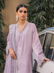 NUREH Maya Unstitched Embroidered Jacquard Slub Lawn 3Pc Suit NJ-47